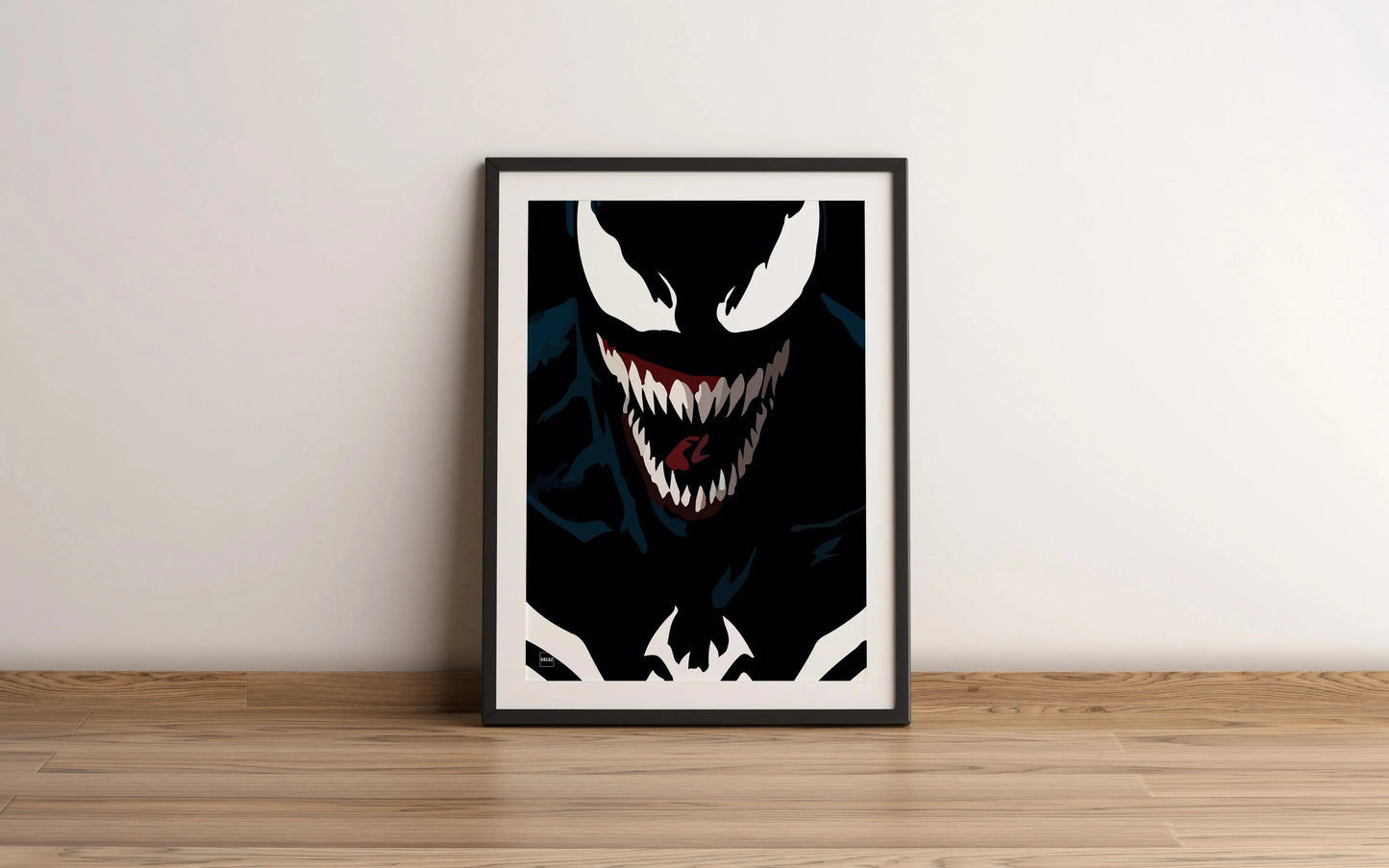 Affiche minimaliste du personnage Venom.