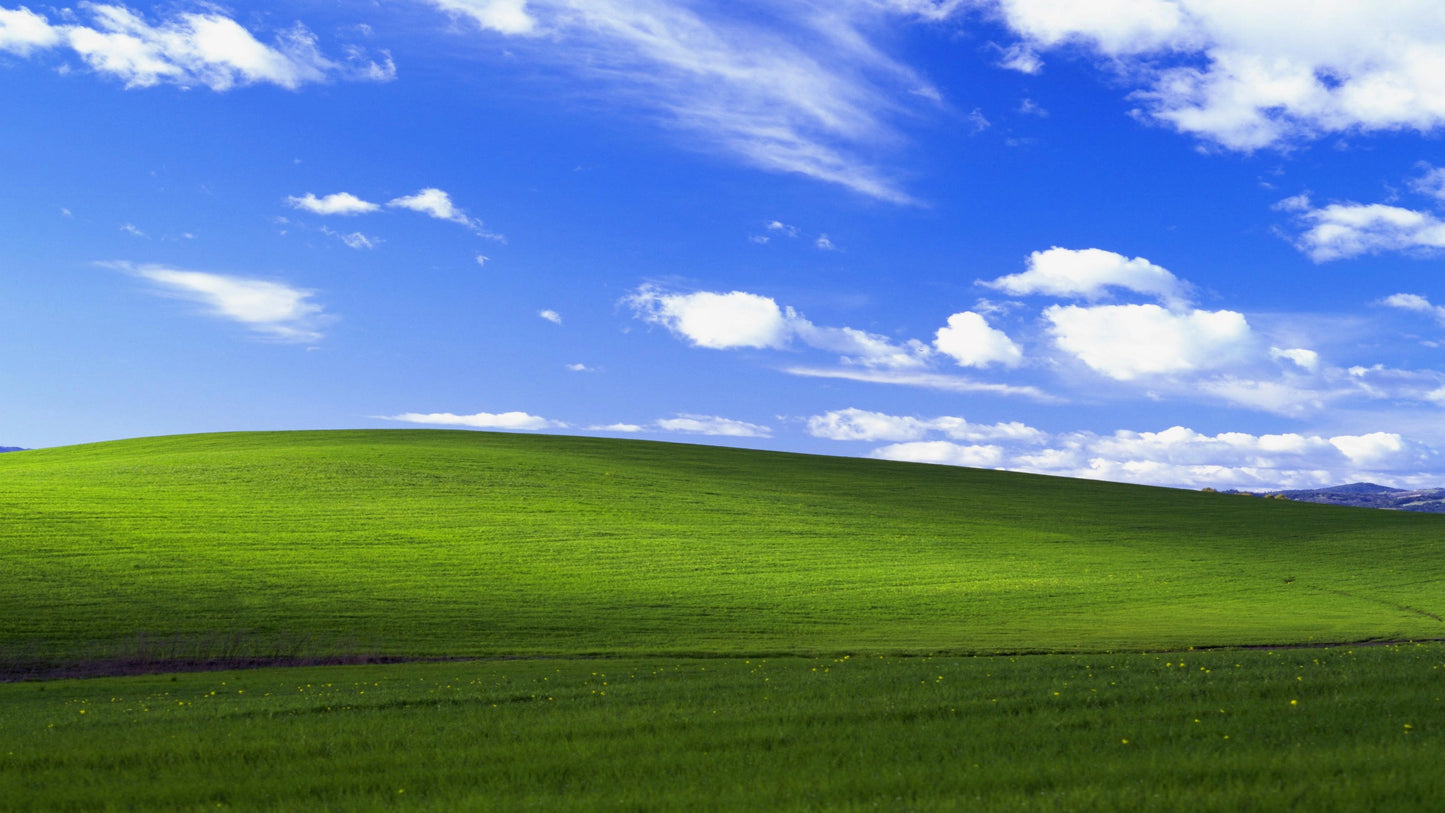 Fond d'écran Windows XP Bliss Colline Verdoyante