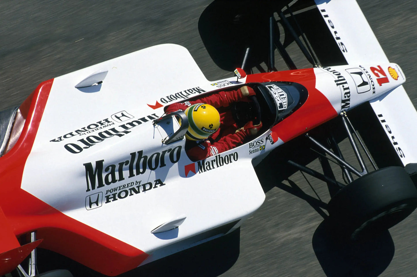 Photographie d'une Formule 1 sponsorisée Marlboro