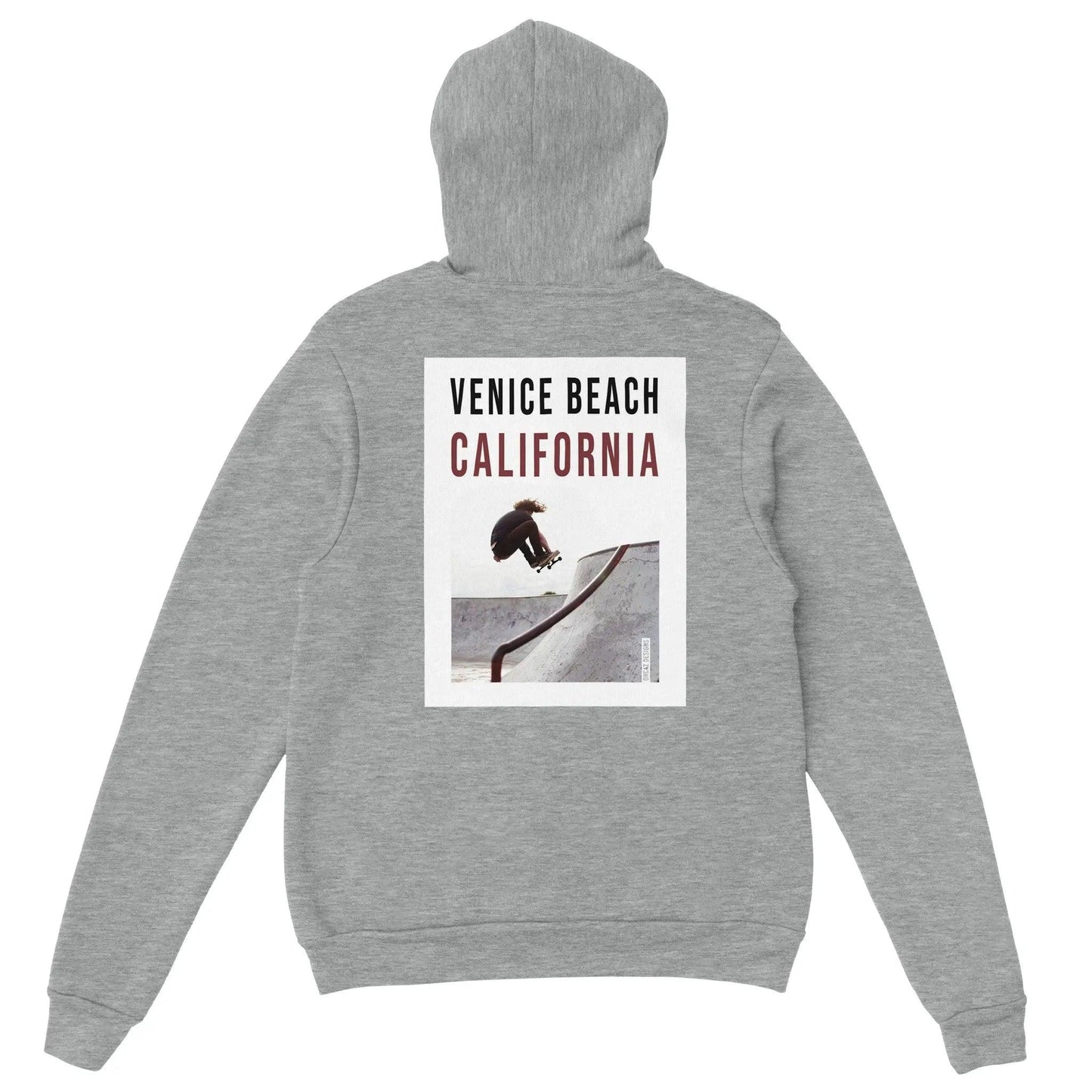 Hoodie gris avec photo imprimΓ©e dans le dos
