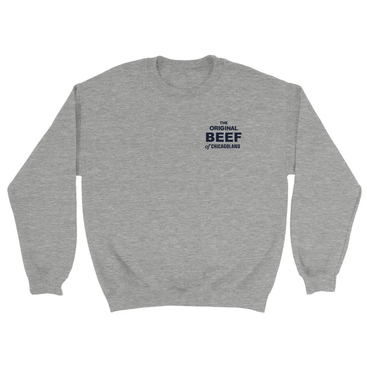 Sweat gris avec logo imprimé "The Original Beef of Chicagoland"