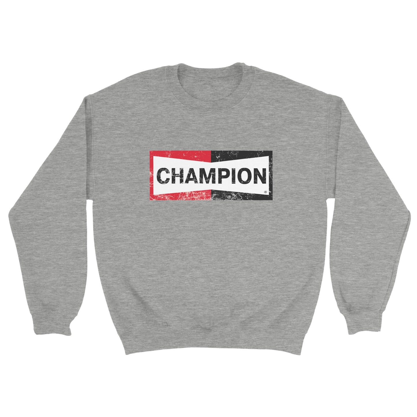 Sweat Gris avec impression champion référence au film Once Upon A Time in Hollywood