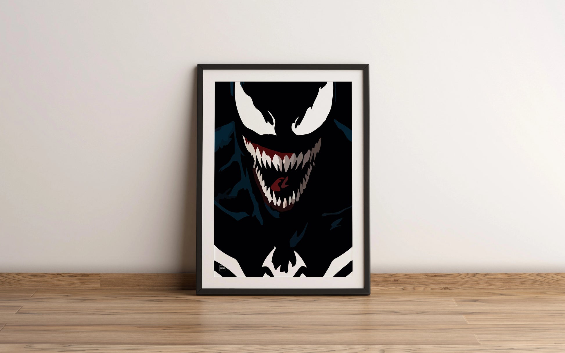Affiche minimaliste du personnage Venom.