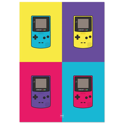 Affiche Nintendo Game Boy en pop art