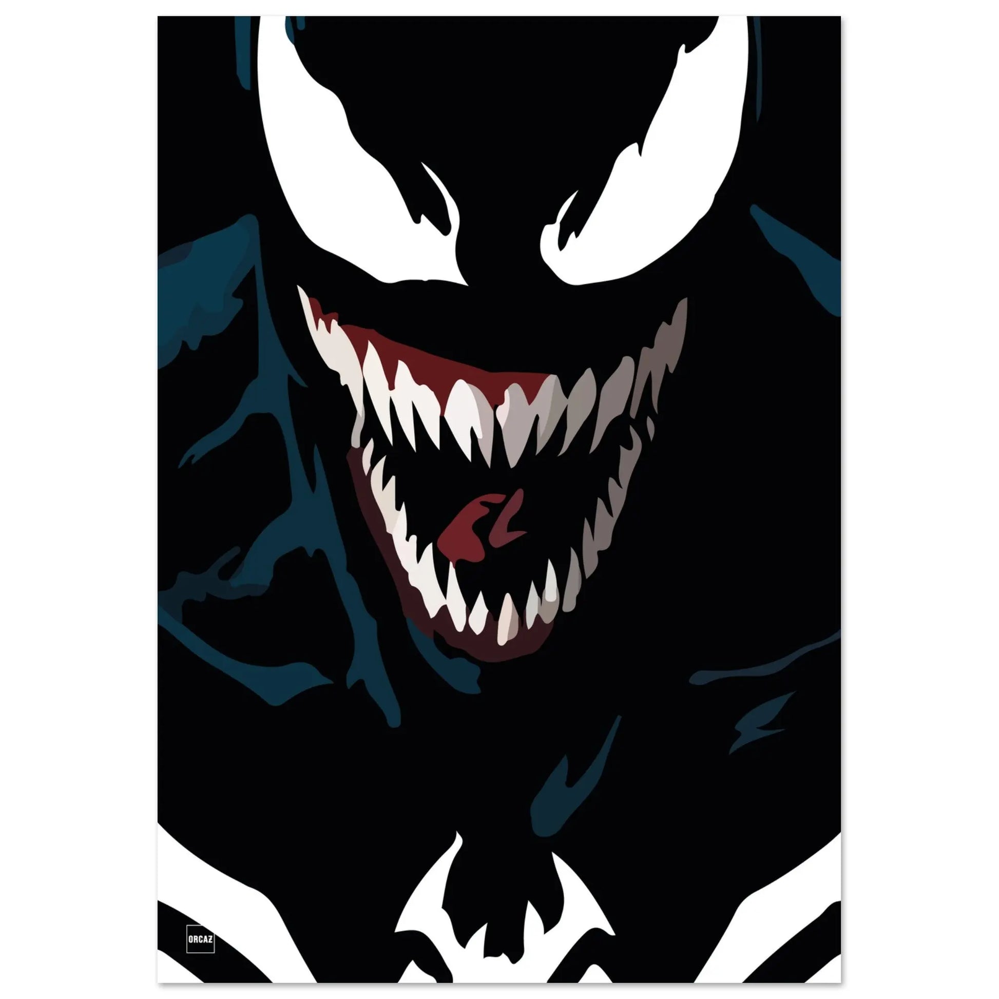 Affiche minimaliste du personnage Venom.