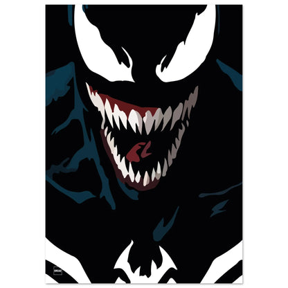 Affiche minimaliste du personnage Venom.