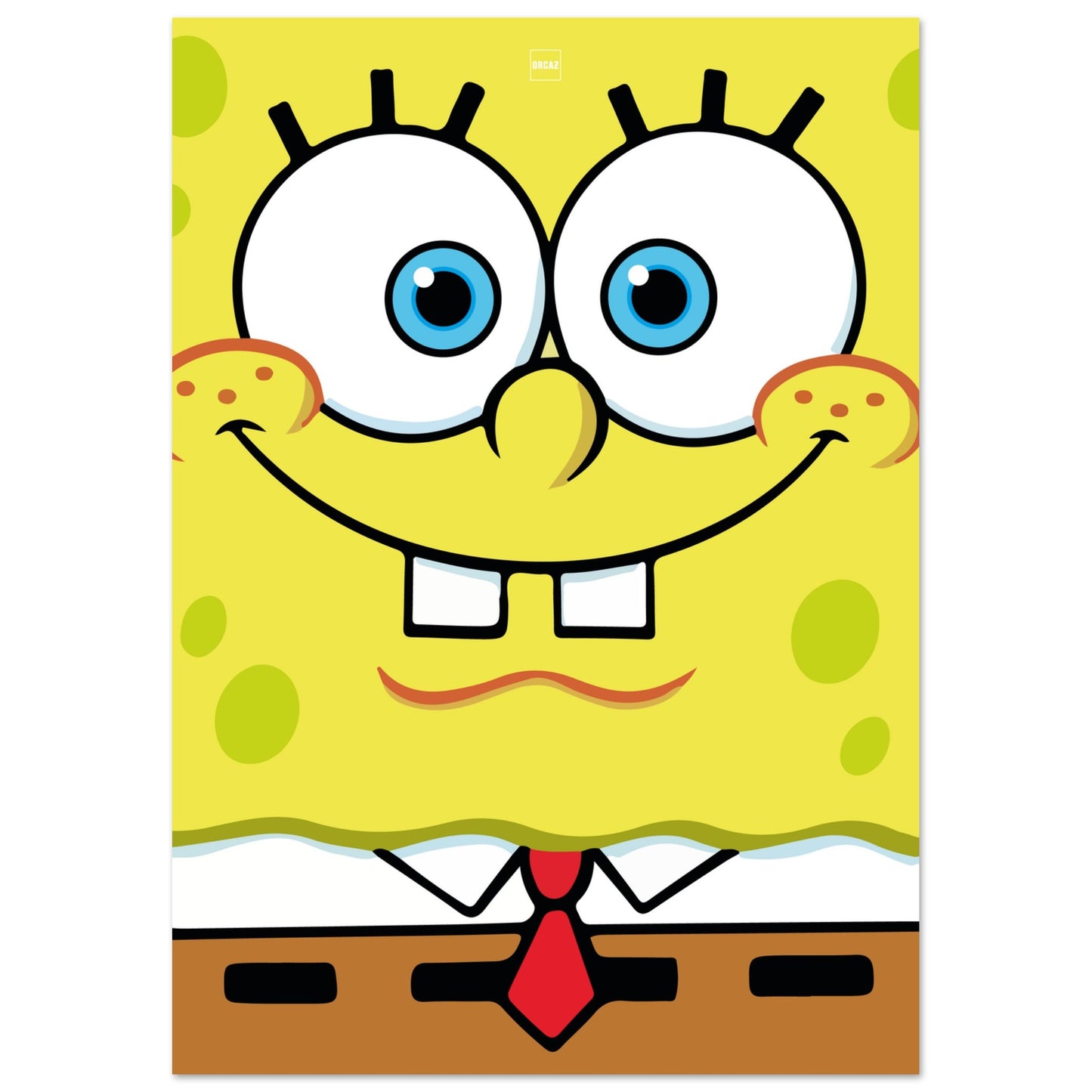 Affiche minimaliste de Bob l'éponge par Orcaz Designs