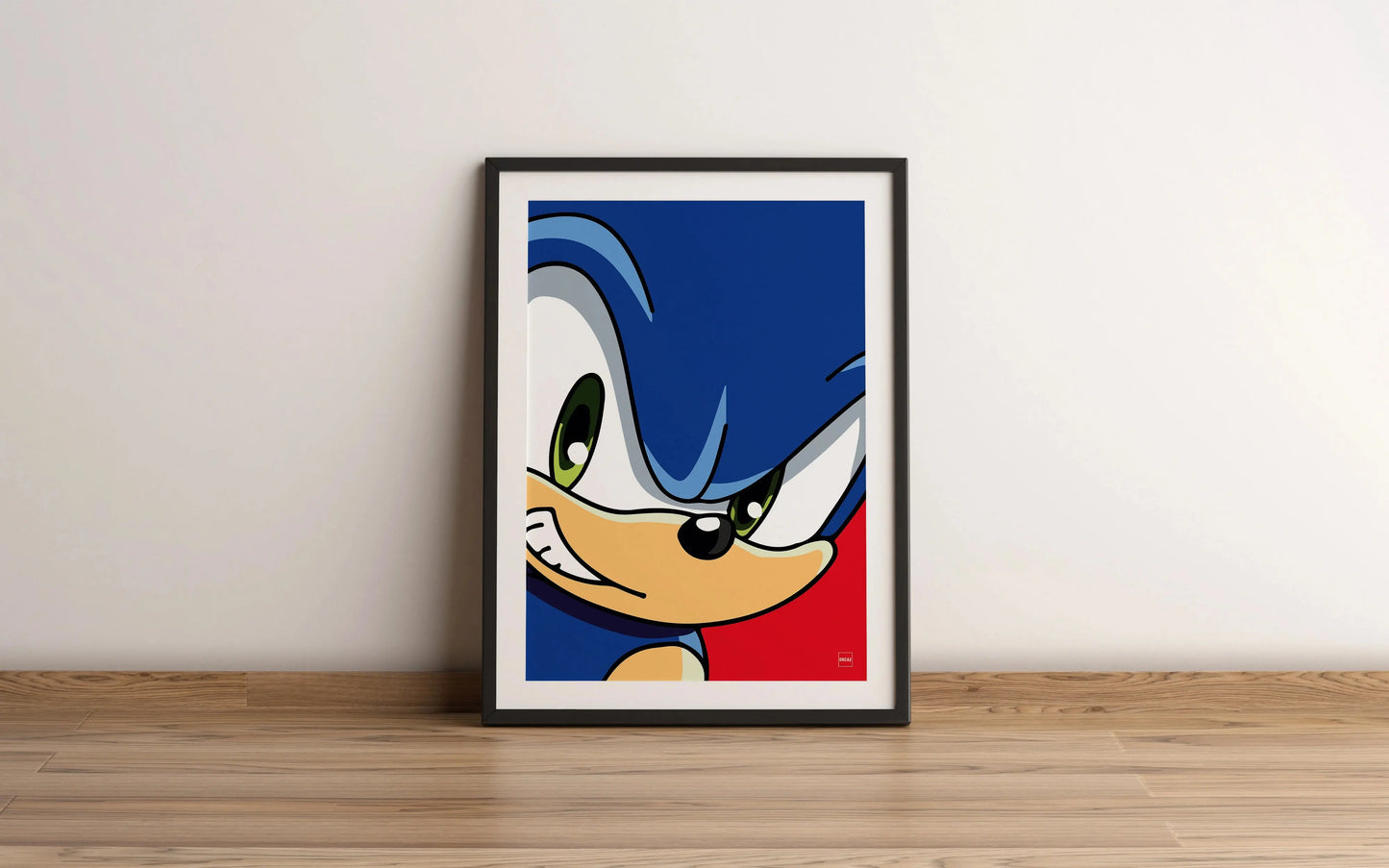 Aperçu de l'affiche du personnage Sonic par Orcaz Designs.