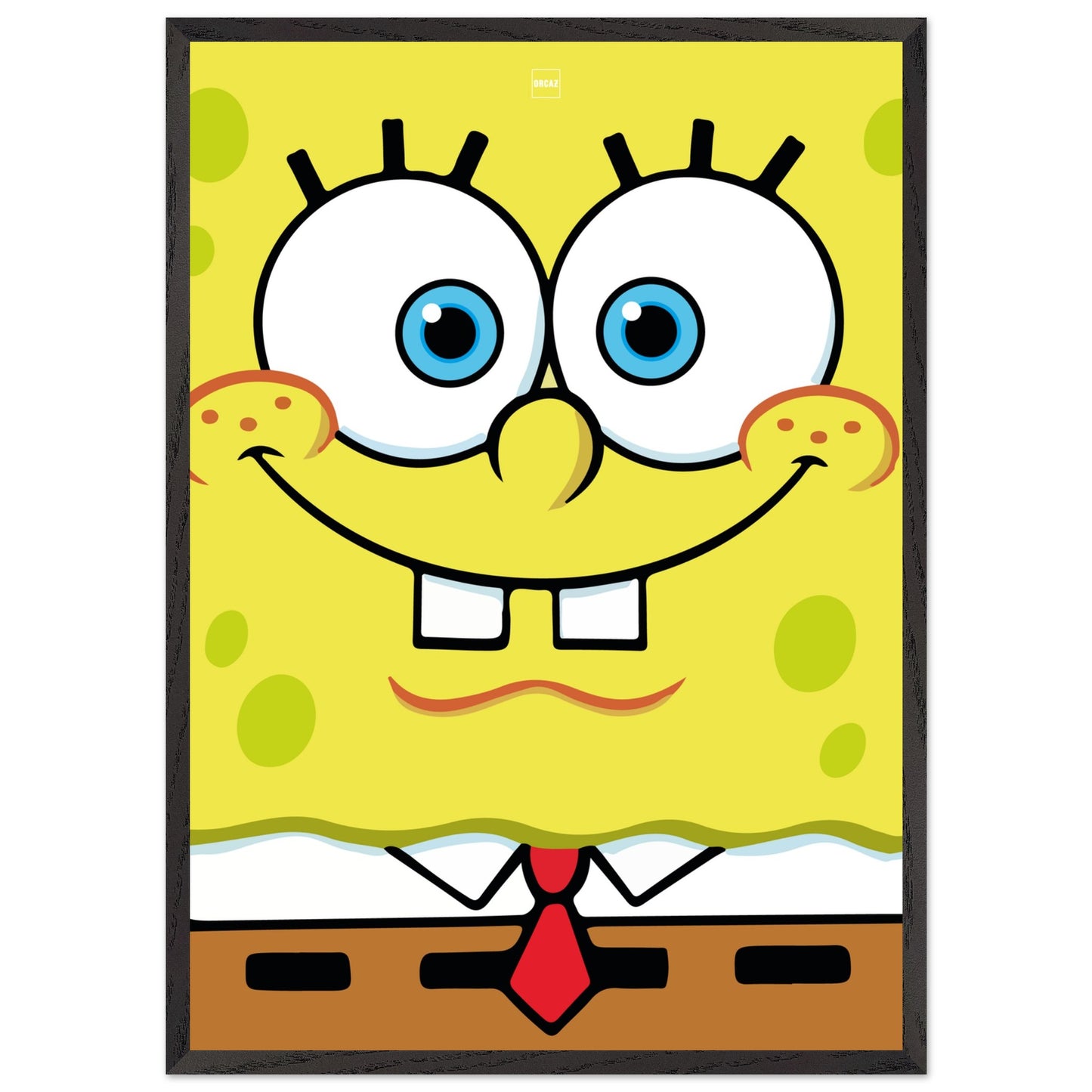 Affiche minimaliste du dessin animé Bob l'éponge carrée par Orcaz.