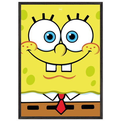 Affiche minimaliste du dessin animé Bob l'éponge carrée par Orcaz.