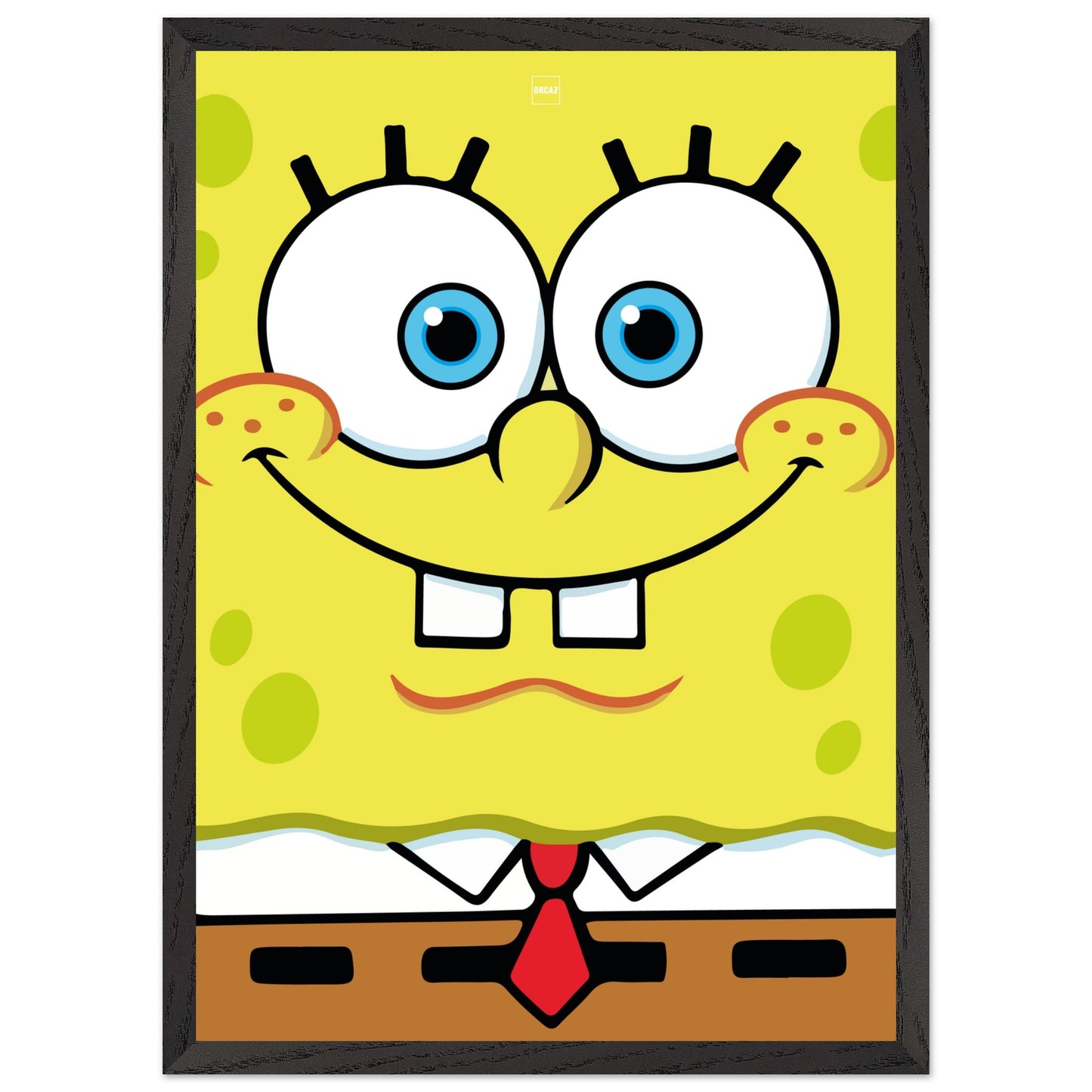 Affiche minimaliste du dessin animé Bob l'éponge carrée par Orcaz.