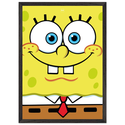 Affiche minimaliste du dessin animé Bob l'éponge carrée par Orcaz.