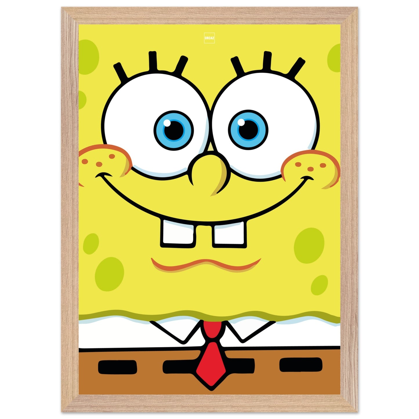 Affiche minimaliste du dessin animé Bob l'éponge carrée par Orcaz.
