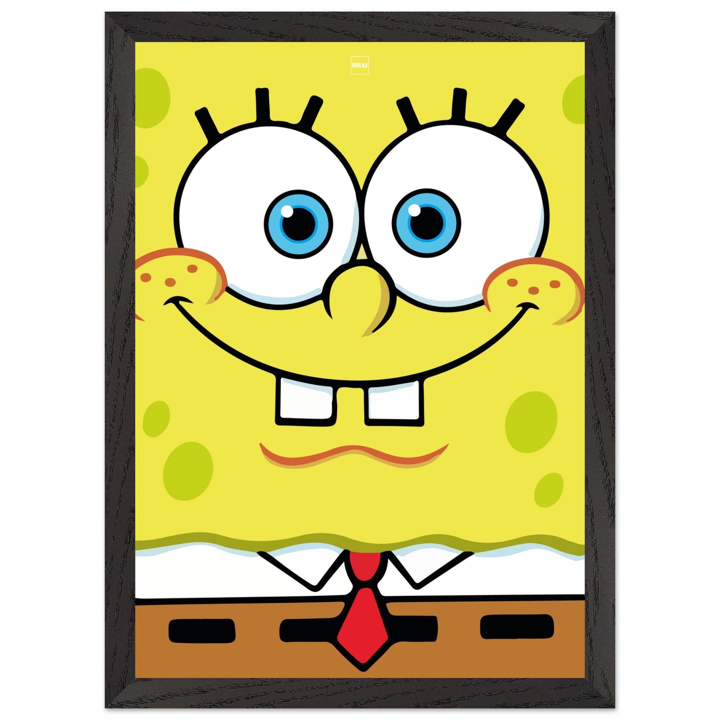 Affiche minimaliste du dessin animé Bob l'éponge carrée par Orcaz.