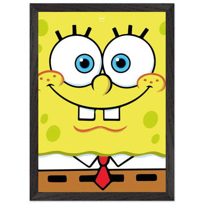 Affiche minimaliste du dessin animé Bob l'éponge carrée par Orcaz.