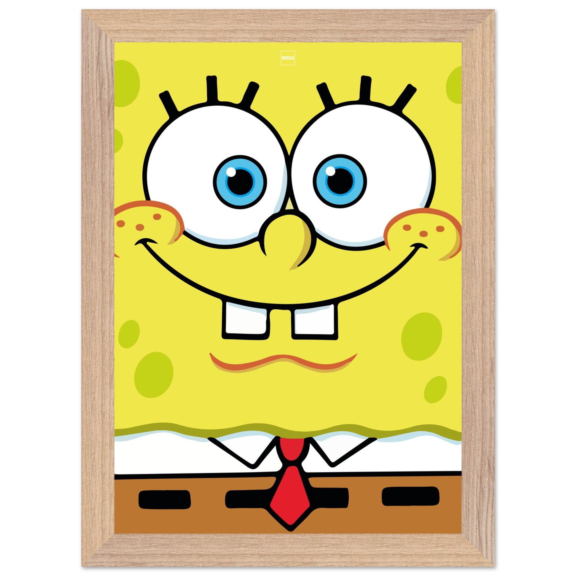 Affiche minimaliste du dessin animé Bob l'éponge carrée par Orcaz.