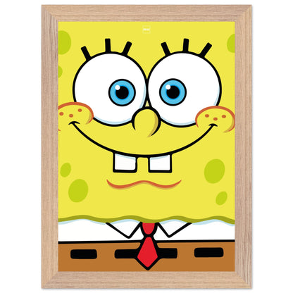 Affiche minimaliste du dessin animé Bob l'éponge carrée par Orcaz.