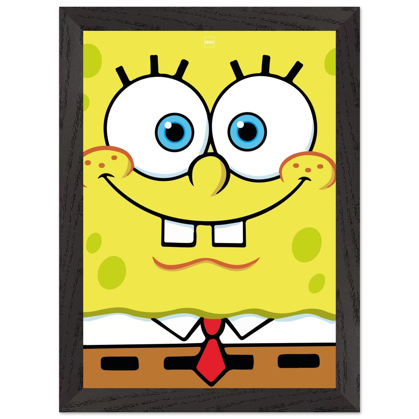Affiche minimaliste du dessin animé Bob l'éponge carrée par Orcaz.