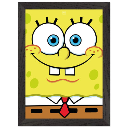 Affiche minimaliste du dessin animé Bob l'éponge carrée par Orcaz.