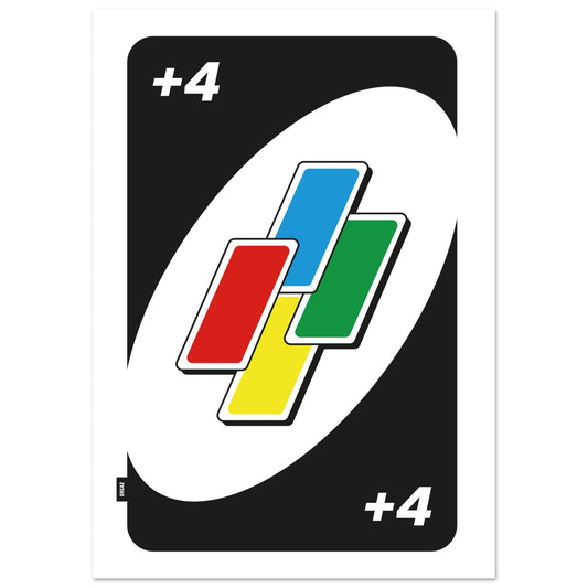 Affiche Carte +4 Joker