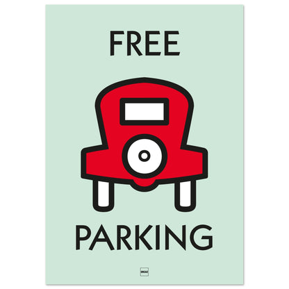 Affiche icône du monopoly Free Parking