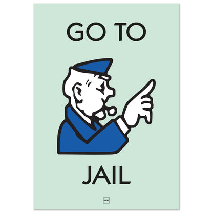 Affiche icône du monopoly Go To Jail