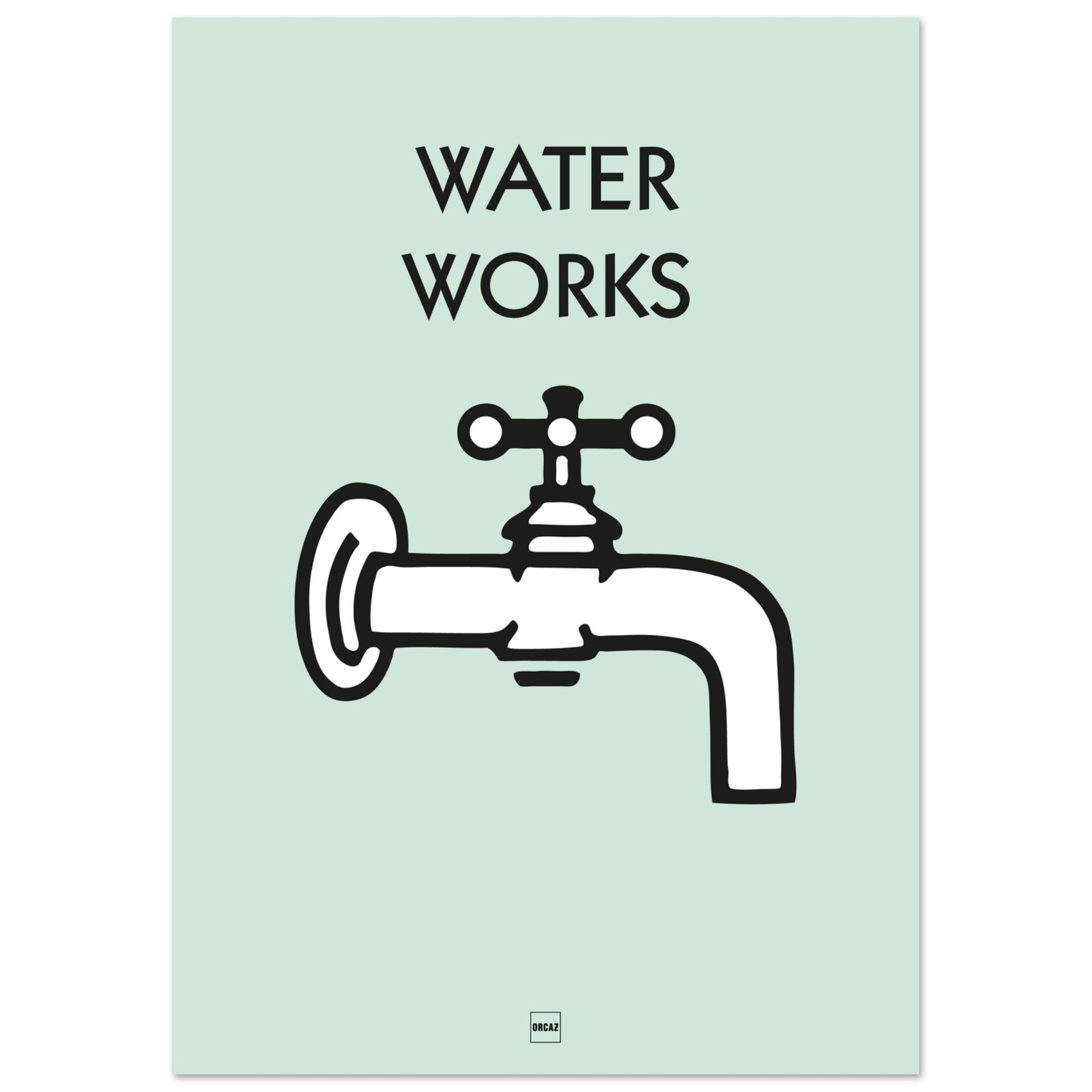 Affiche icône du monopoly Water Works