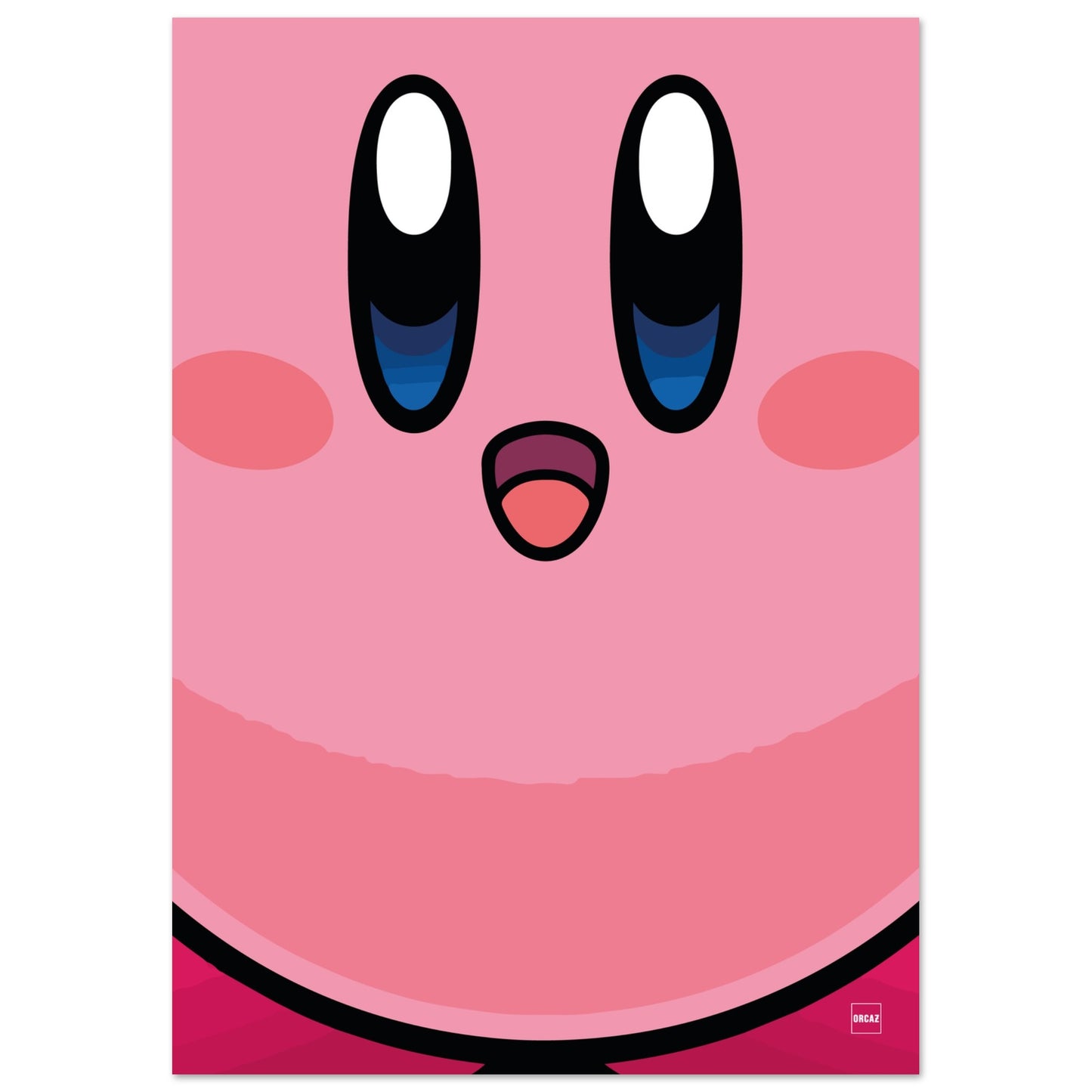 Aperçu de l'affiche du personnage Kirby par Orcaz.