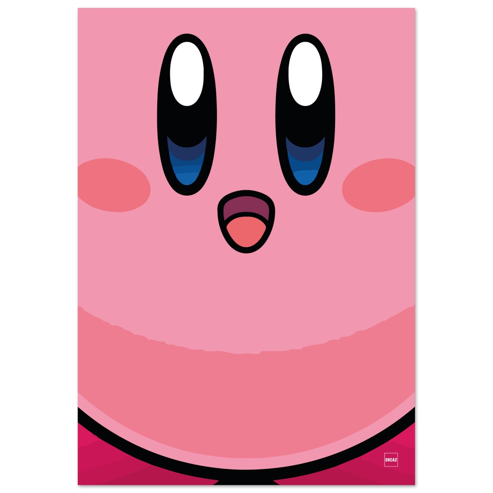 Aperçu de l'affiche du personnage Kirby par Orcaz.