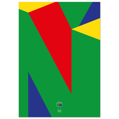 Aperçu de l'affiche du logo de la console Nintendo 64.