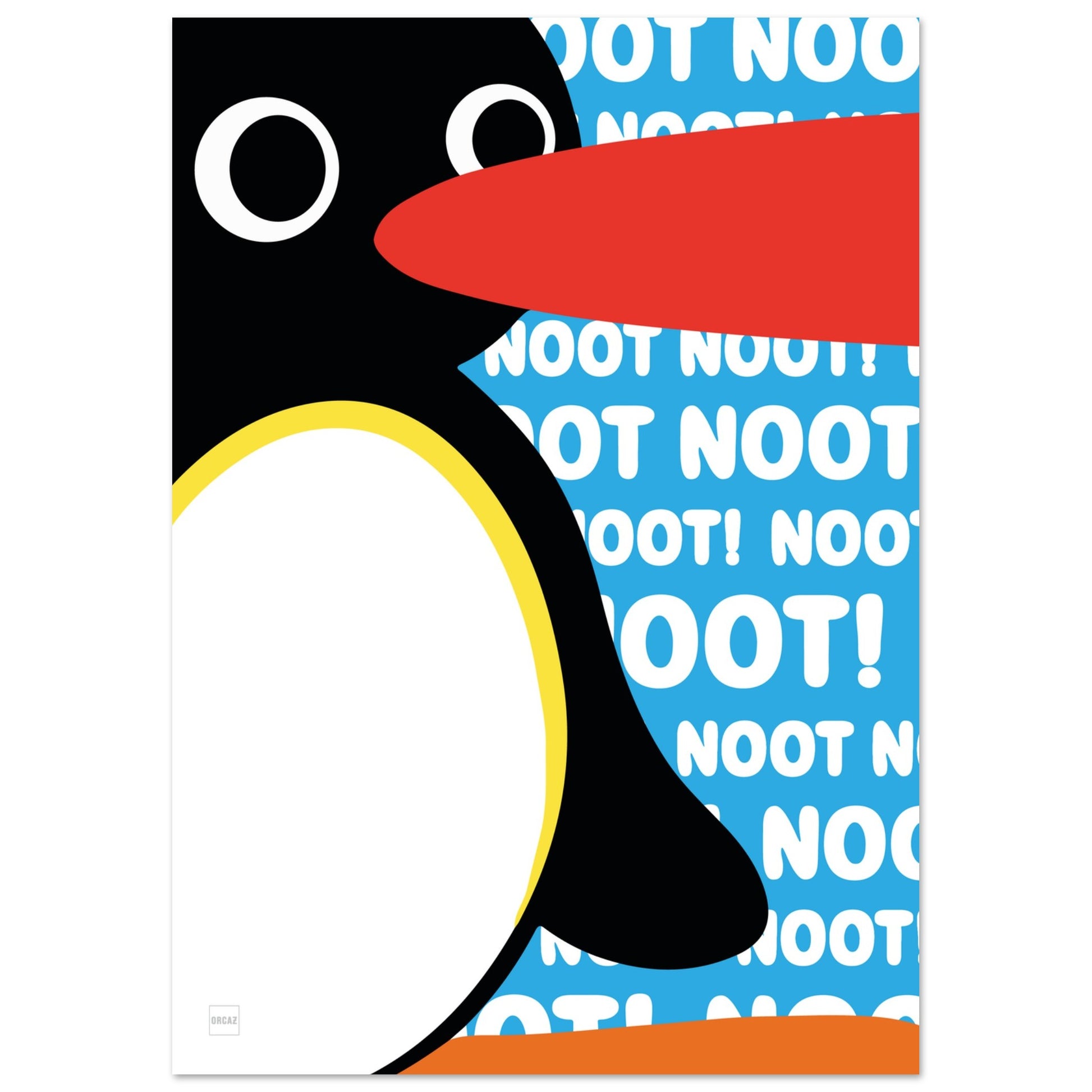 Aperçu de l'affiche du personnage Pingu par Orcaz.