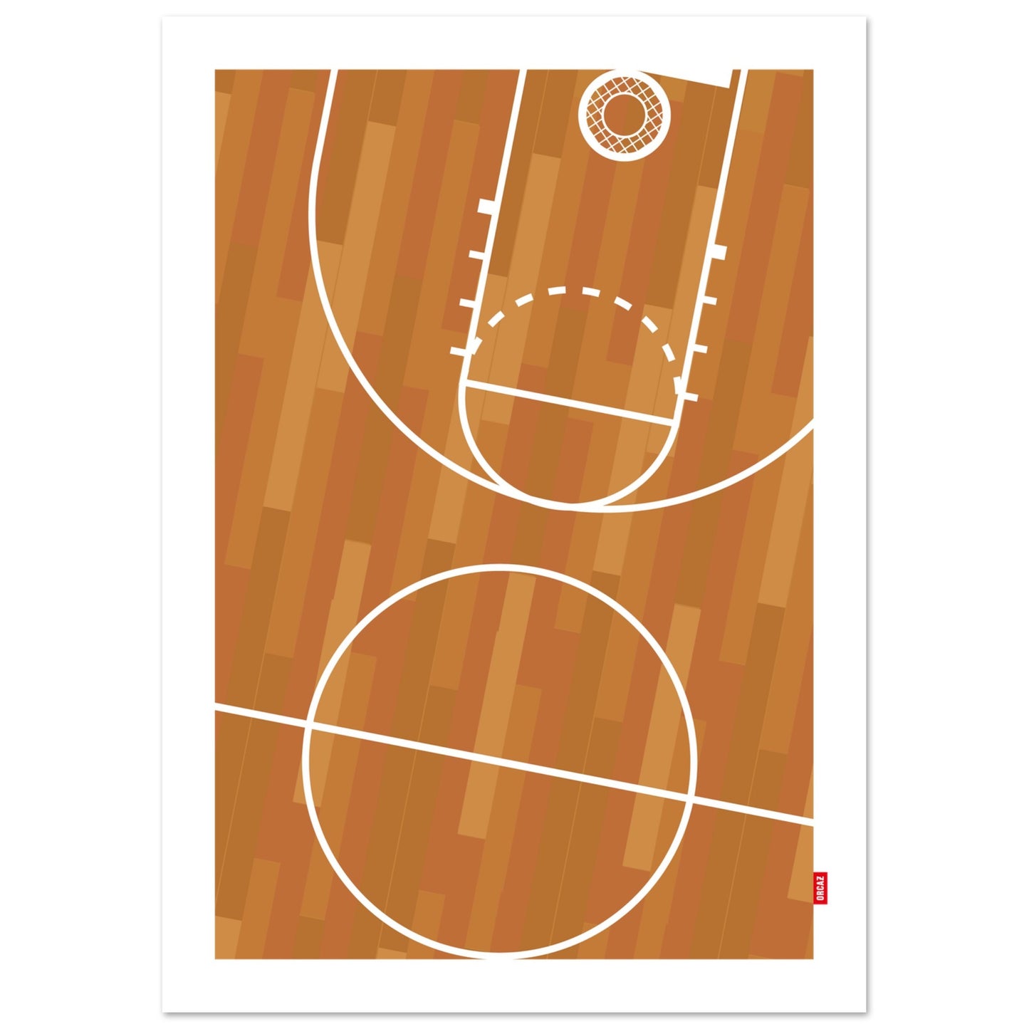 Aperçu d'une affiche de terrain de Basket