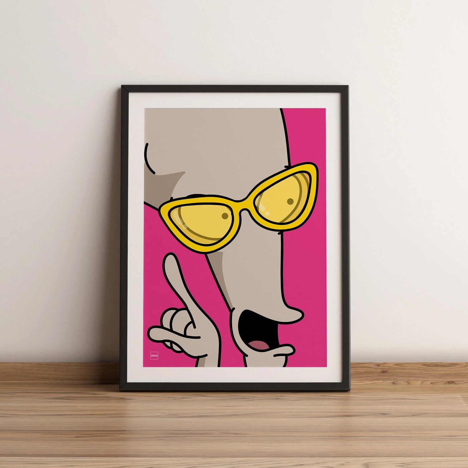 Aperçu de l'affiche de Roger Smith encadrée.