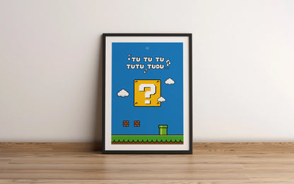 Affiche encadrée Royaume Champignon