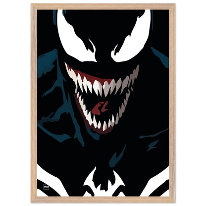 Affiche avec encadrement du super méchant Venom par Orcaz.