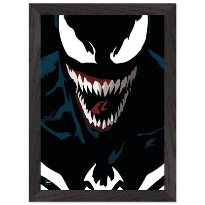 Affiche avec encadrement du super méchant Venom par Orcaz.