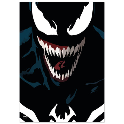 Affiche minimaliste du personnage Venom.