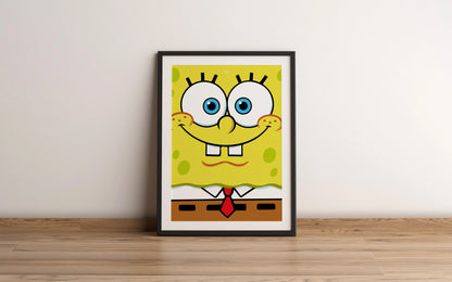 Affiche minimaliste de Bob l'éponge par Orcaz Designs