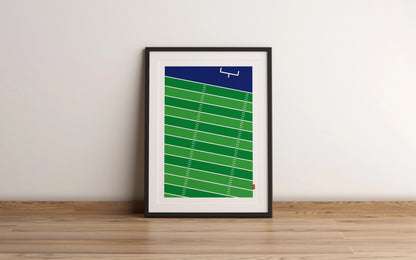 Aperçu de l'affiche du terrain de football américain de la marque Orcaz.