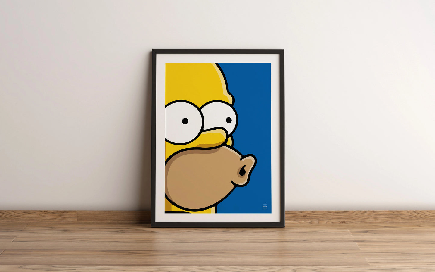 Aperçu du l'affiche de Homer Simpson encadrée par Orcaz