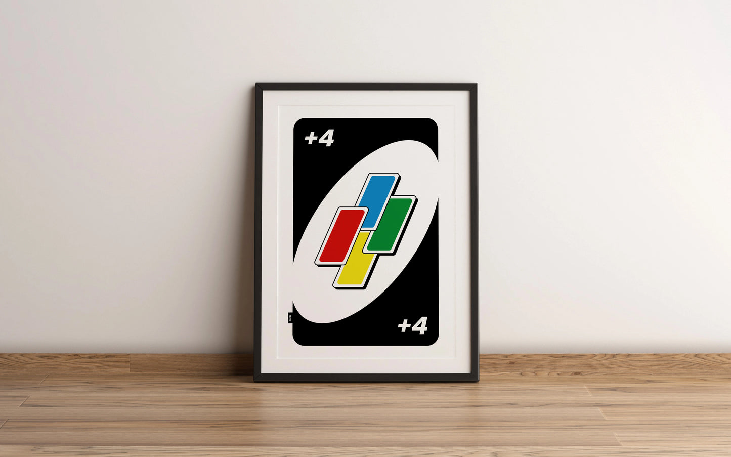 Affiche encadrée de la Carte +4 Joker