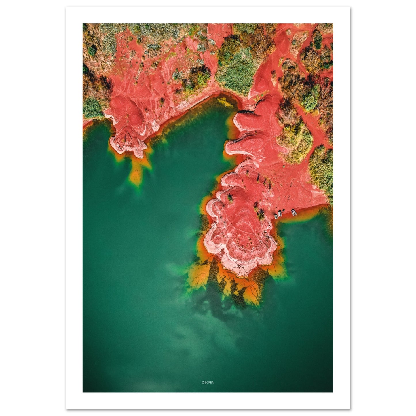 Photographie du lac de Sagalou par Thomas Zilberdoukaten en drone.