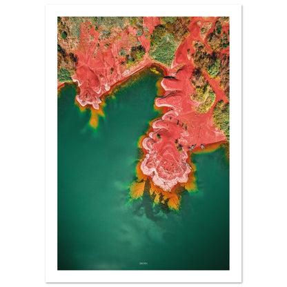 Photographie du lac de Sagalou par Thomas Zilberdoukaten en drone.
