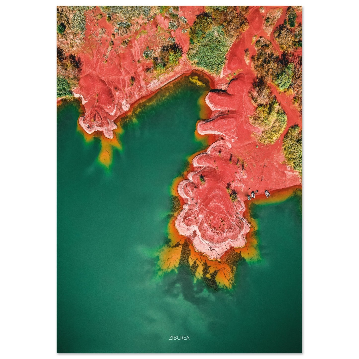 Photographie du lac de Sagalou par Thomas Zilberdoukaten en drone.