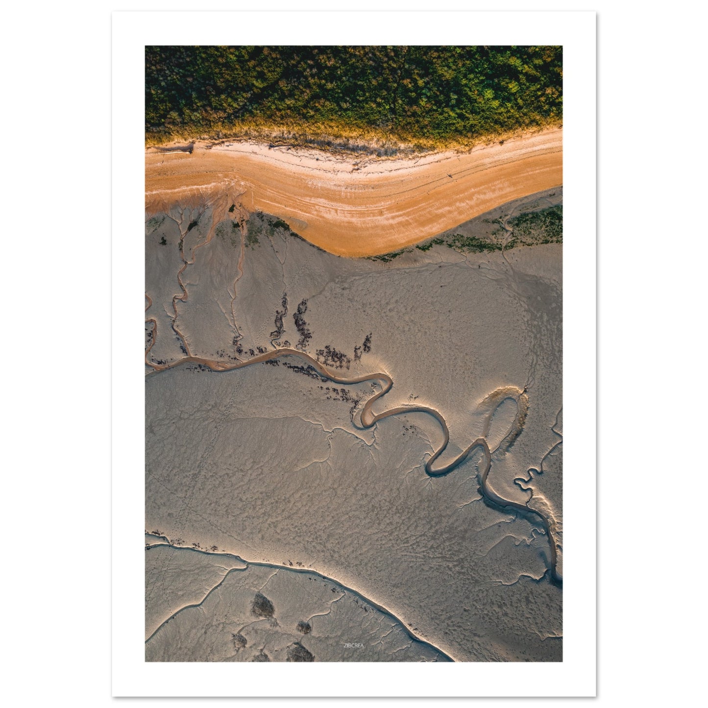 Photographie de la baie de Sallenelles par Thomas Zilberdoukaten en drone.