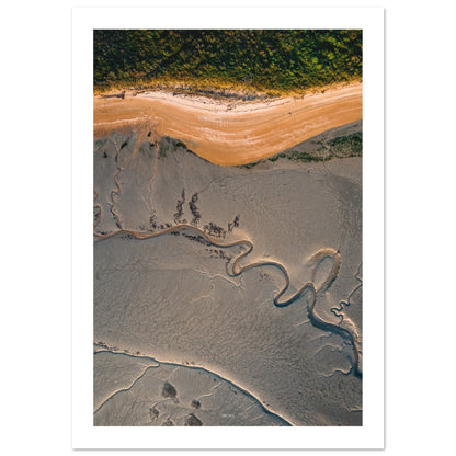 Photographie de la baie de Sallenelles par Thomas Zilberdoukaten en drone.
