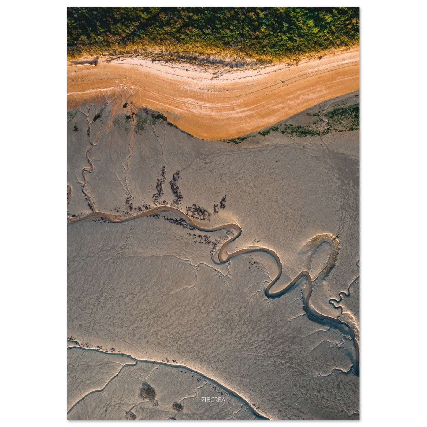 Photographie de la baie de Sallenelles par Thomas Zilberdoukaten en drone.