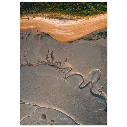 Photographie de la baie de Sallenelles par Thomas Zilberdoukaten en drone.