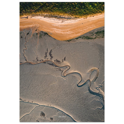Photographie de la baie de Sallenelles par Thomas Zilberdoukaten en drone.