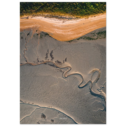 Photographie de la baie de Sallenelles par Thomas Zilberdoukaten en drone.